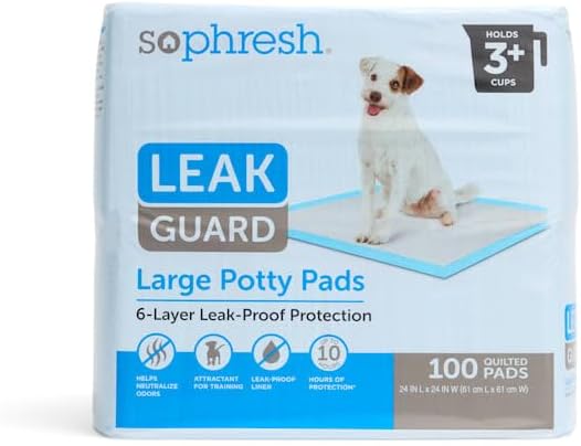 So Phresh Large Leak Guard Quilted Potty Pads for Dogs