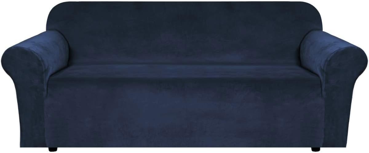 H.VERSAILTEX Stretch Velvet Sofa Covers for Large Couches