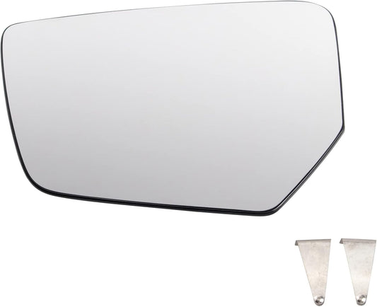 TRQ Heated Driver Side Mirror Glass Assembly for Chevrolet