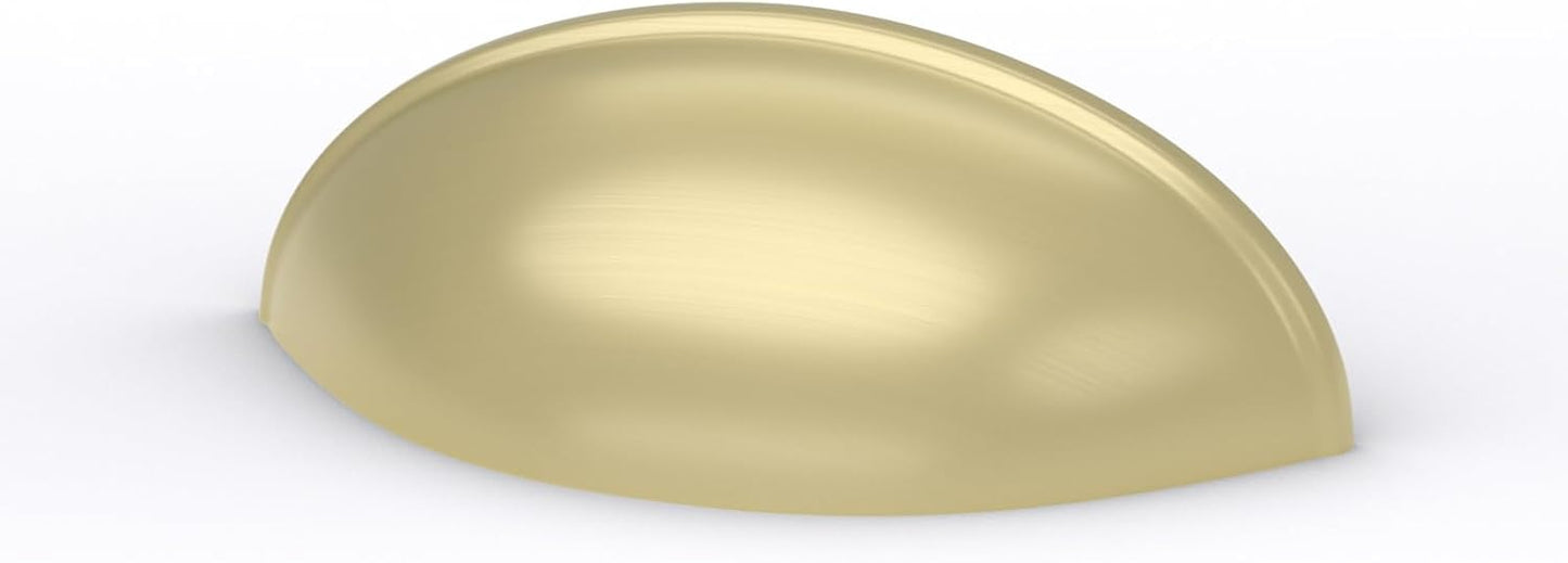 Goldenwarm 30 Pack 3 in Light Brass Bin Cup Pulls for Cabinets