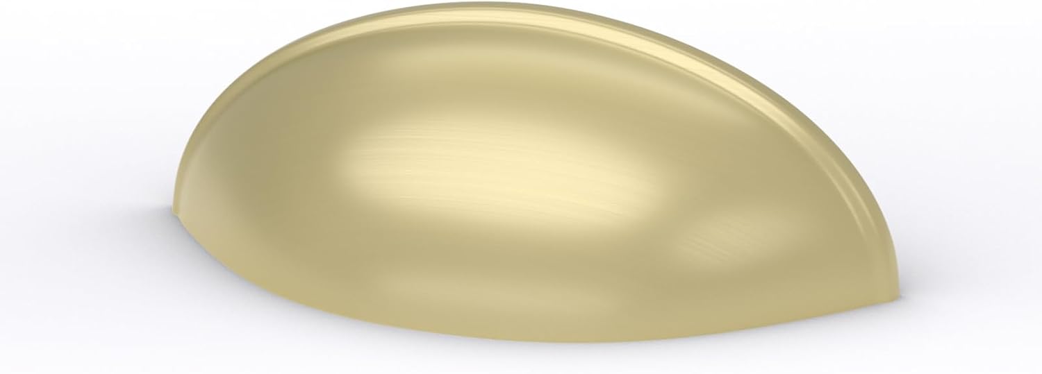 Goldenwarm 30 Pack 3 in Light Brass Bin Cup Pulls for Cabinets