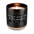Palo Santo Patchouli Soy Candle - 12oz Black Stoneware Jar