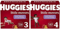 Baby Diapers Bundle: Huggies Little Movers Size 3 & Size 4 - Reliable