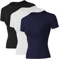 Loovoo Women Workout Shirts 1/2/3 Pack Athletic Compression Tee You