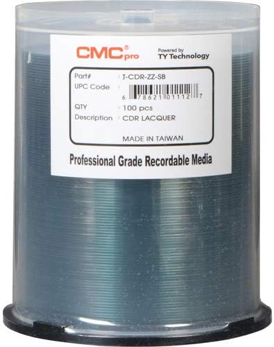 Taiyo Yuden 100 CMC Pro 48X CDR 80min 700MB Shiny Silver Media