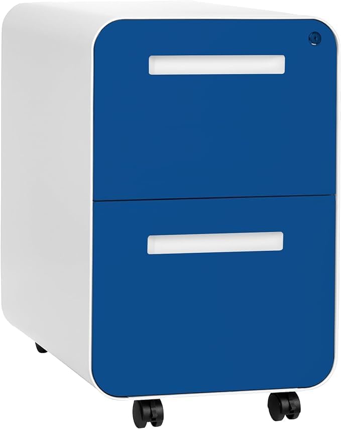 Mobile File Cabinet with Lock - Modern Under Desk Storage Solution
