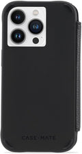 Wallet Folio iPhone 14 Pro Case - Magnetic Pebbled Leather Wallet