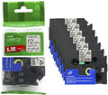 6/Pack LM Tapes LMe-M31 1/2in Black on Matte Clear - Value Pack