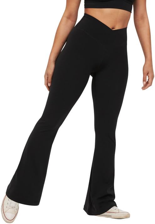 Flare Leggings: High Waisted Cute Yoga Pants