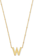 Kendra Scott Letter W Pendant Necklace for Women in Gold