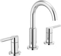 Delta Nicoli Chrome Faucet 3 Hole 8in Widespread Bathroom Sink Faucet