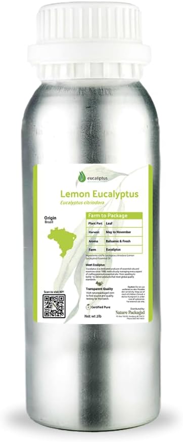 Pure Lemon Eucalyptus Oil for Aromatherapy and Wellness