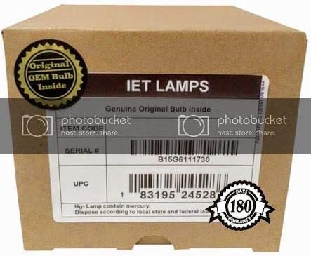 IET Lamps Genuine OEM Replacement Lamp for Sony BRAVIA Projector