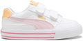 PUMA Kids Court Classic Vulc Sneakers with Hook and Loop Straps