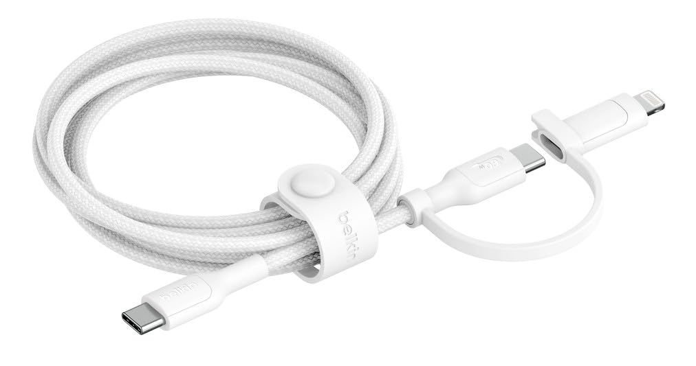 Belkin 2-in-1 Charging Cable for Fast Charging and Data Transfer