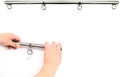Stainless Steel Adjustable Pilates Bar Set - Portable Strength Aid