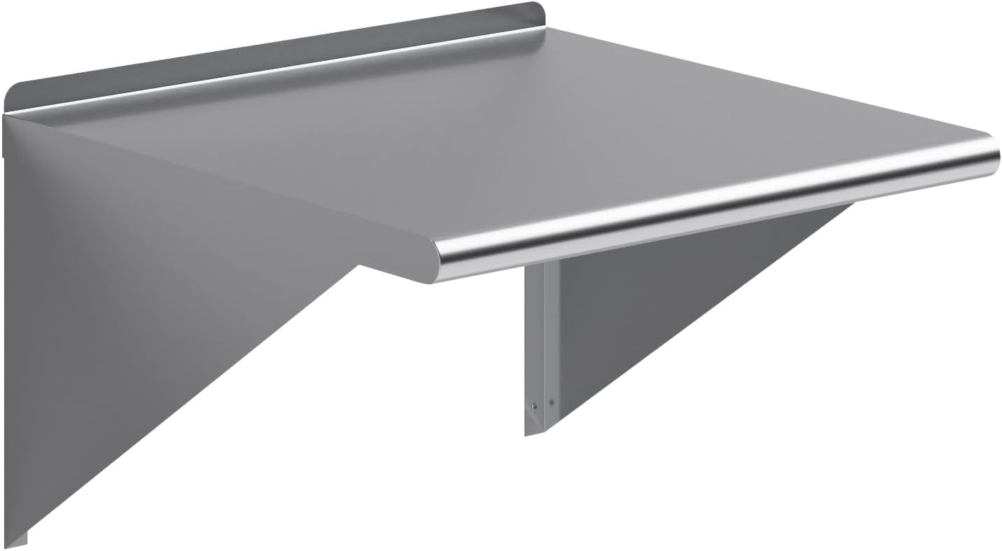 Stainless Steel Wall Shelf for Kitchen and Utility Room Use