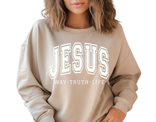 Retro Jesus Love Sweatshirt - Christian Apparel
