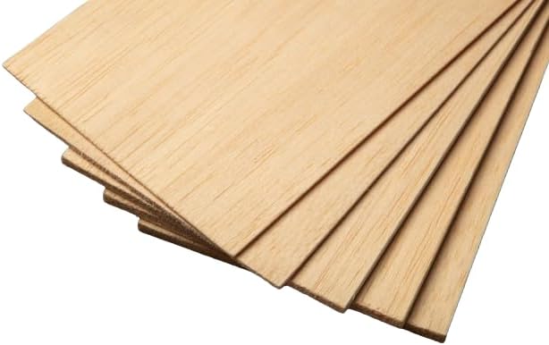 36 Inch Balsa Wood Sheets for Crafting and Modeling Projects