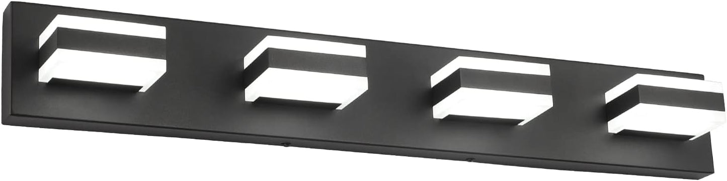 SOLFART Black Bathroom Light Fixtures for Modern Vanity Lighting