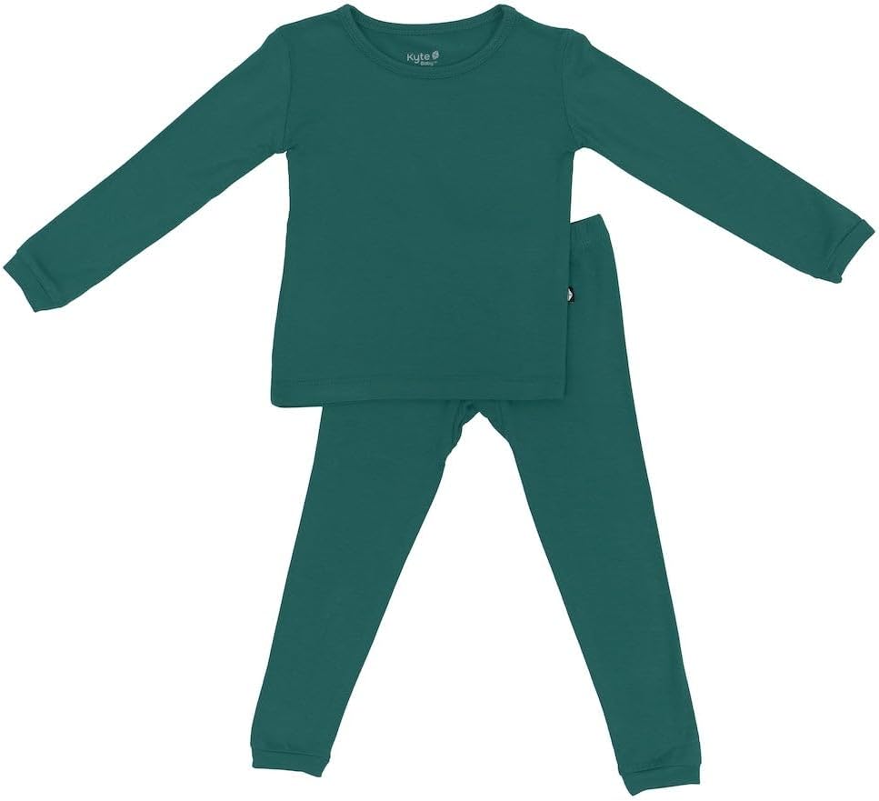 KYTE BABY Toddler Pajama Set - Soft Bamboo Rayon Pjs for Kids