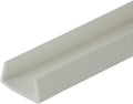 5/8 in Styrene U-Channel 46 in Lengths (Pack of 3) - White edge trim