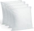 Hometex Throw Pillow Insert 15 in x 15 in (4 Pack) - Plush