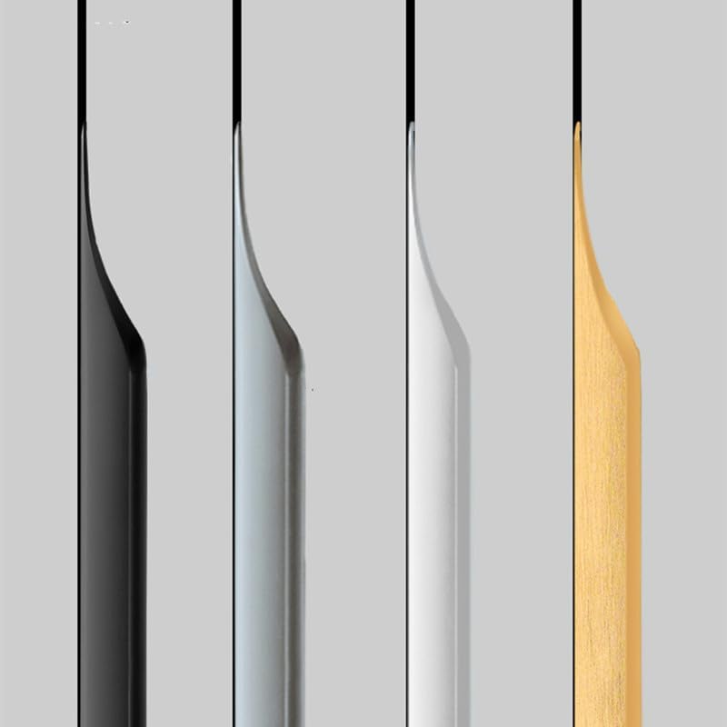 5 Pack Finger Pulls for Cabinets - Streamlined Concealed Handles