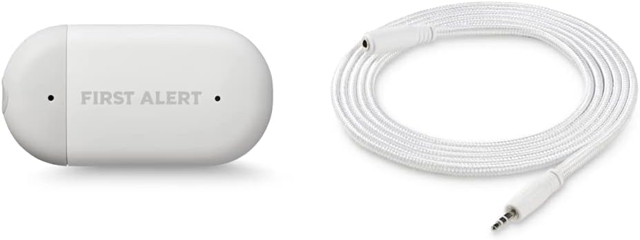 First Alert L1 WiFi Water Leak Detector with 5 FT Cable Sensor