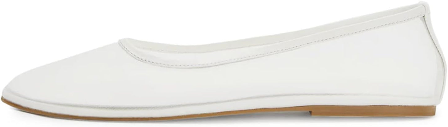 Dsevht Mesh Ballet Flats for Women - Comfortable Slip On Shoes