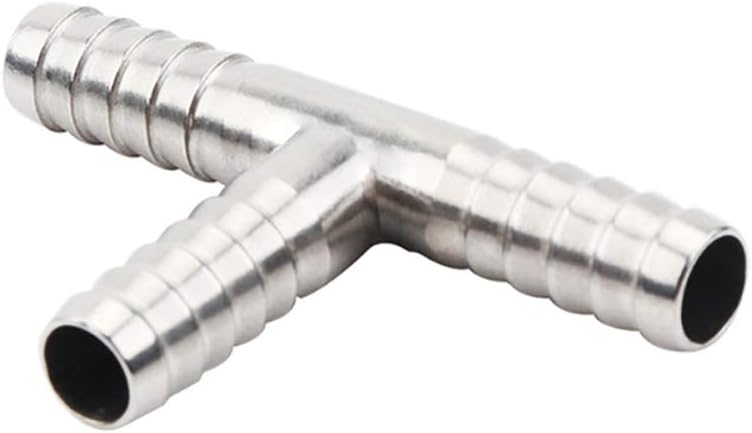 Beduan Stainless Steel 2 Hose Barb 3 Way Tee T Shape Fitting