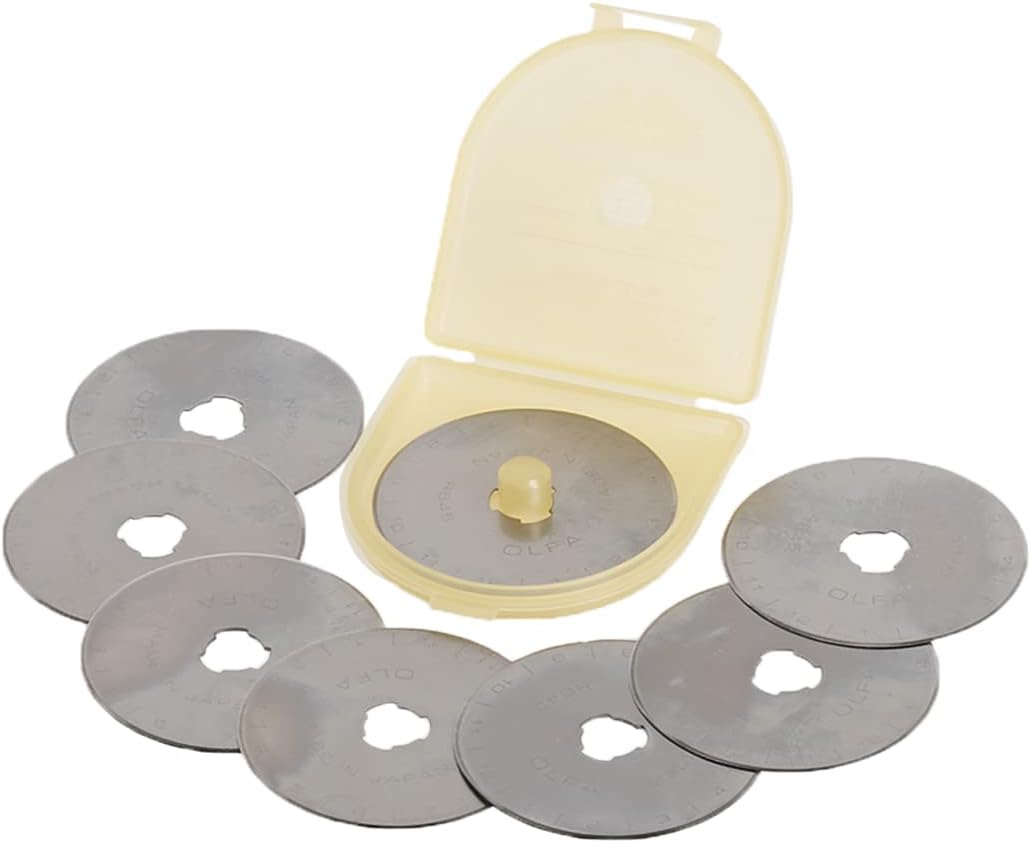 OLFA 45 mm Rotary Cutter Blades - 10 Pack for Precision Cutting