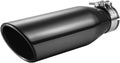 A-KARCK Exhaust Tips Black Chrome 2.25 in Inlet - Durable Finish