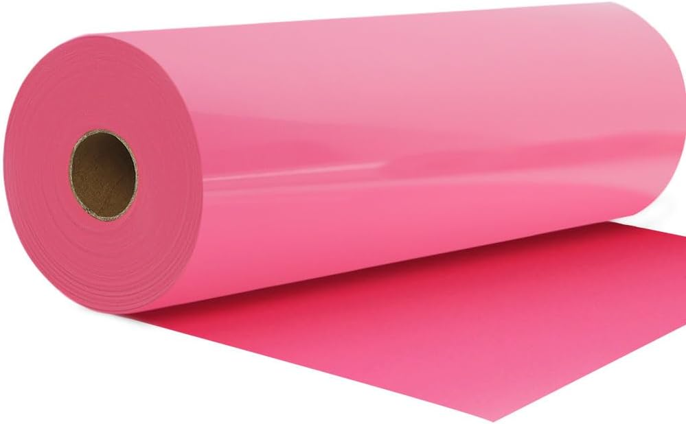 FUNKAKA Pink HTV Heat Transfer Vinyl Rolls for T-Shirt Designs
