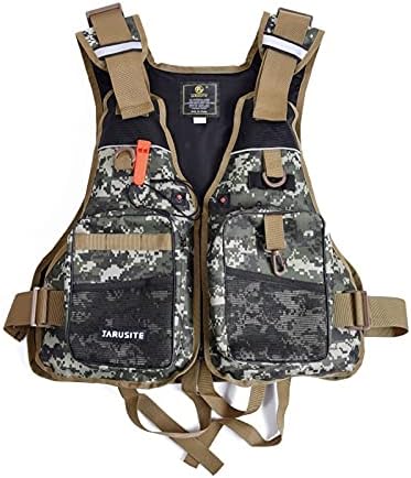 JKSPORTS Fishing Vest Safety Life Jacket for Kayaking and Boating