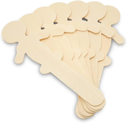 Wooden People-Shaped Craft Sticks for Creative Projects