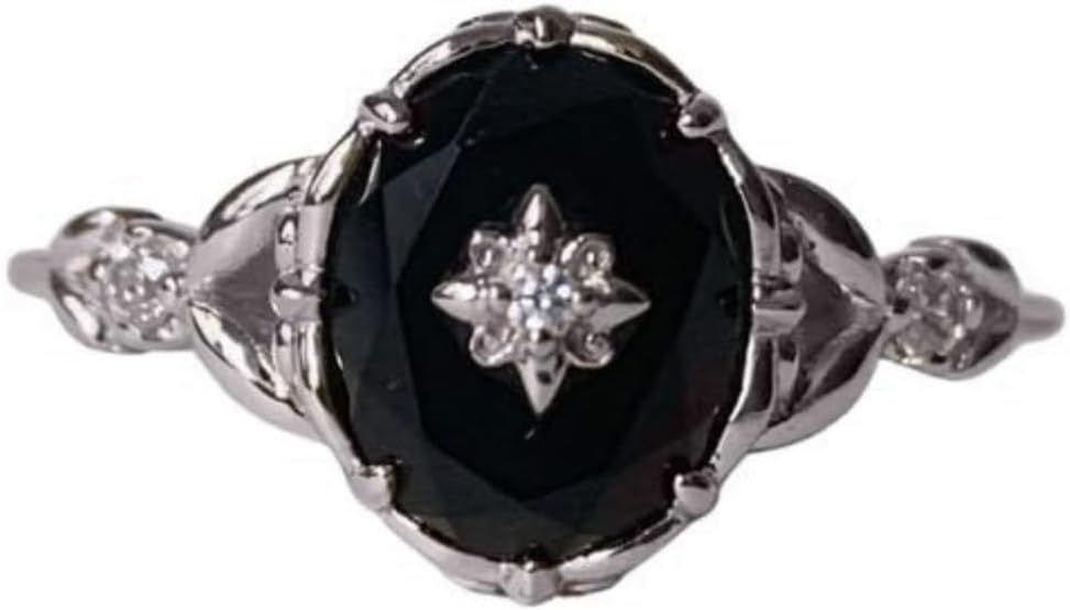 Vintage Art Deco Ring for Women - Exquisite Black Onyx Design