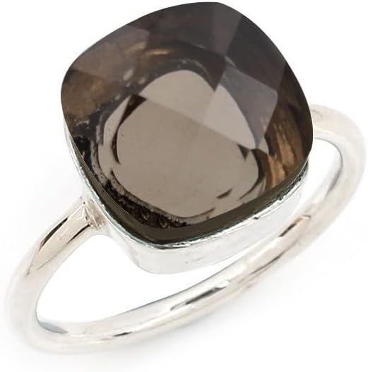 Simple Aquamarine Ring - Elegant Silver Statement Ring