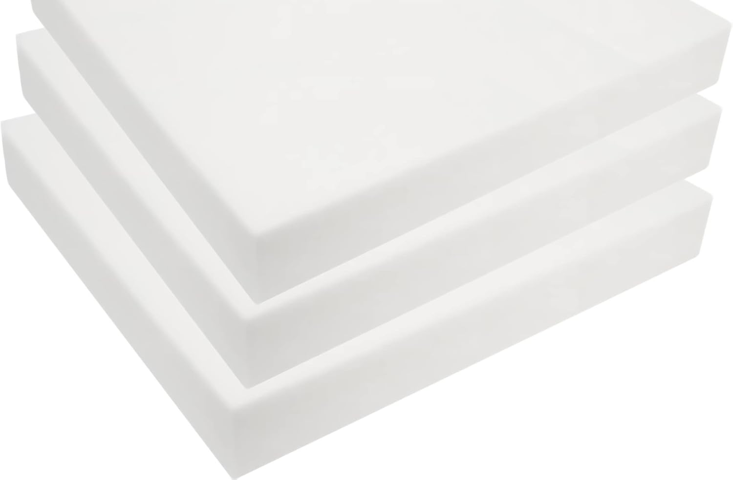 FoamTouch High Density Upholstery Foam 1in x 22in x 22in 3-Pack