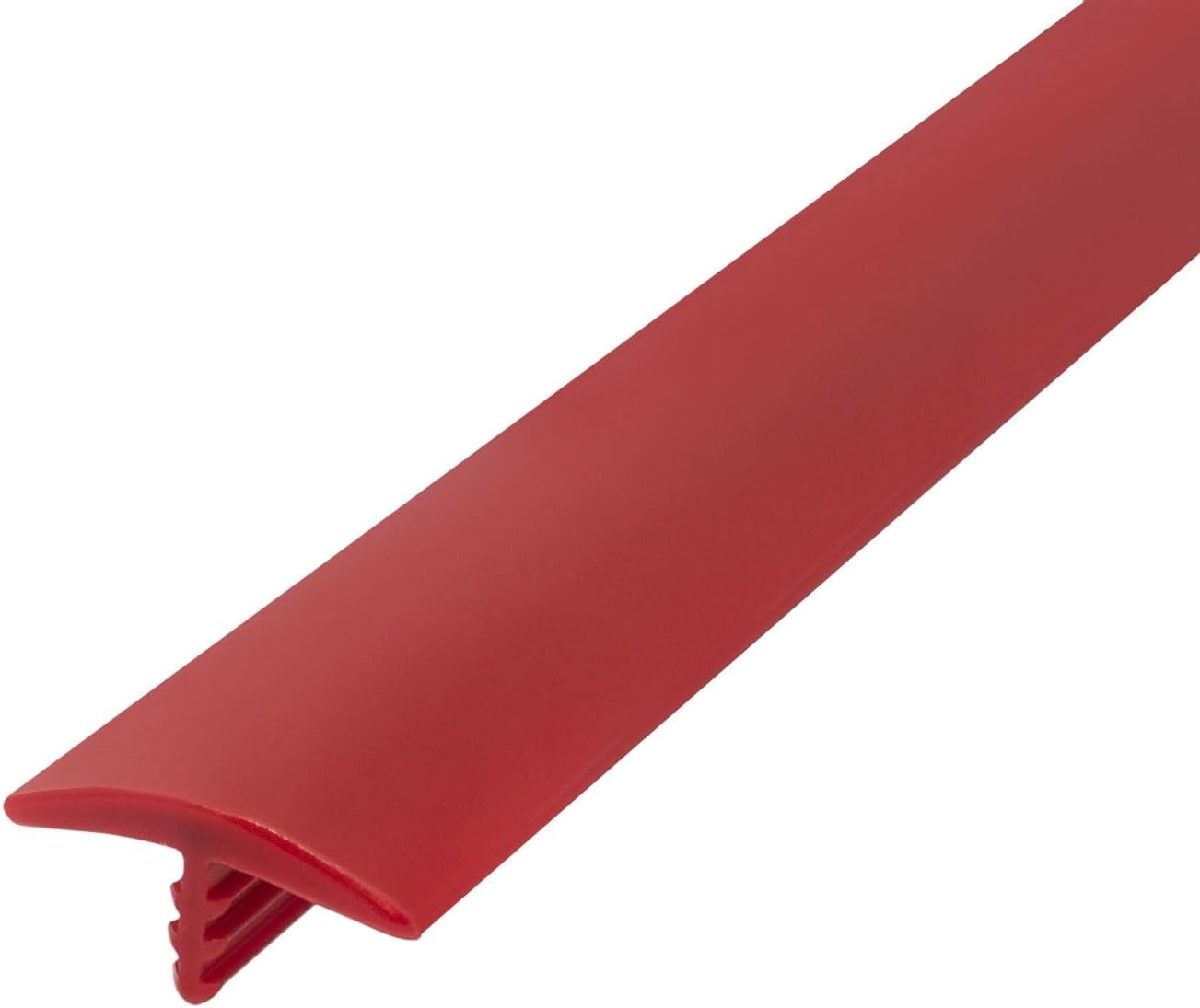 Outwater Plastic T Molding for 3/4 Inch Thick Panels in Red