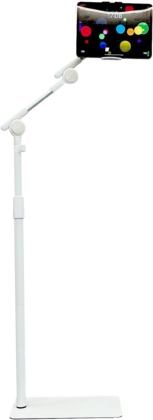 Tablet Floor Stand Holder with 360 Degree Rotation for All Devices