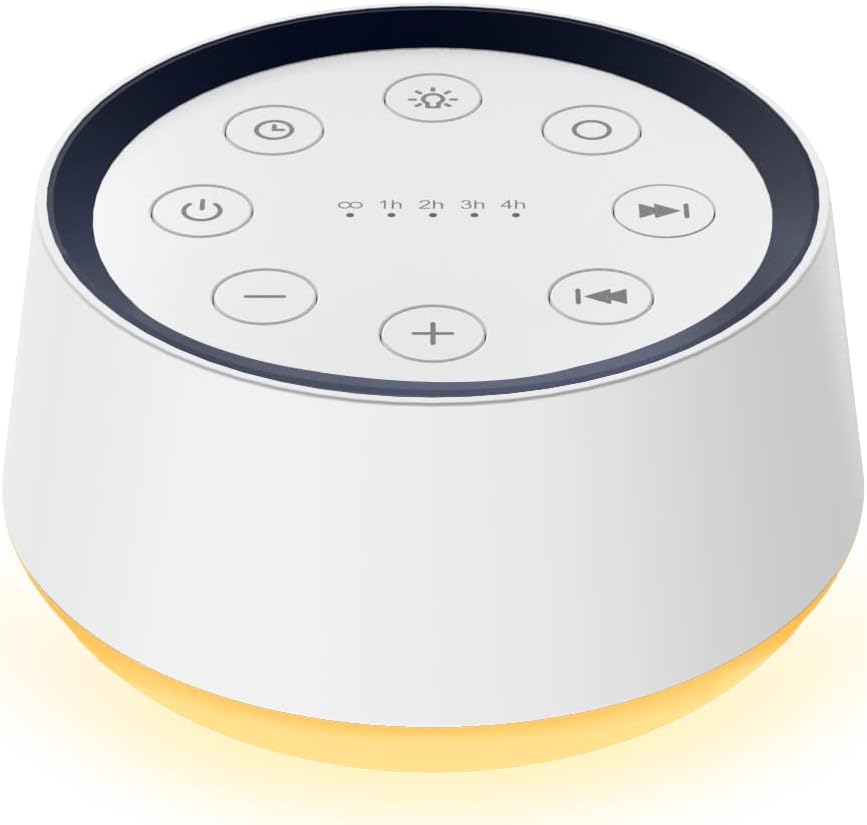 BrownNoise Sound Machine: 30 Soothing Sounds, 12 Colors, Memory & Timer