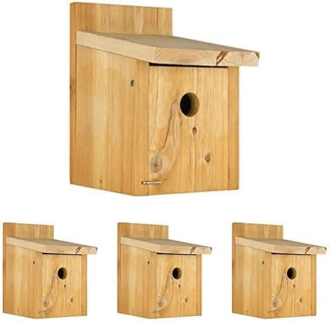 Nature's Way Cedar Box Wren House for Wild Birds and Decor