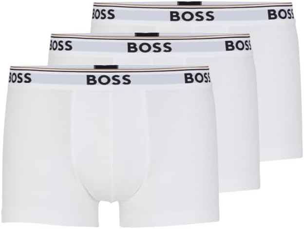 BOSS Stretch Cotton Regular Fit Trunks - Comfortable 3-Pack