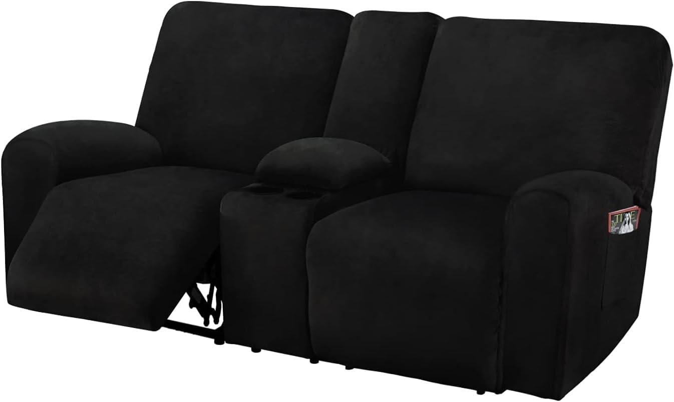 ULTICOR Reclining Love Seat Cover: Luxurious Velvet Protection