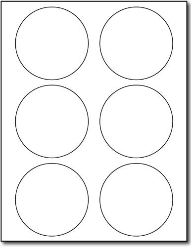150 Large Round Labels for Desktop Printers