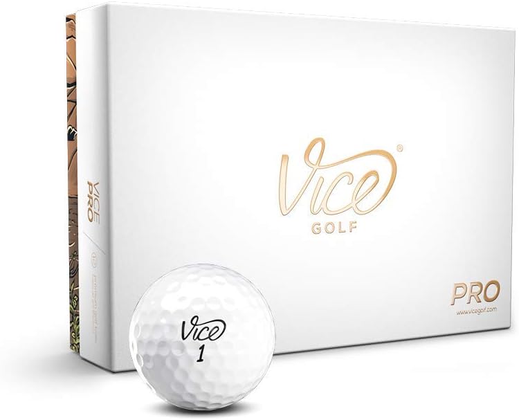 Vice Pro White Golf Balls for Enhanced Performance and Feel