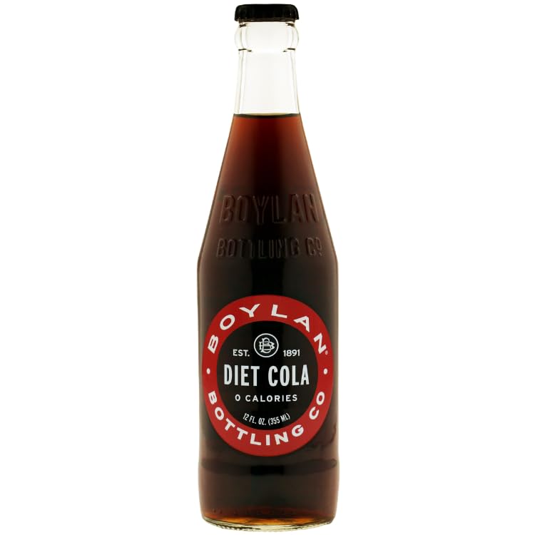Boylan Bottling Craft Diet Cola 12oz Glass Bottles - 12 Pack