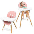 Premium 3-in-1 Convertible Wooden High Chair for Babies & Toddlers