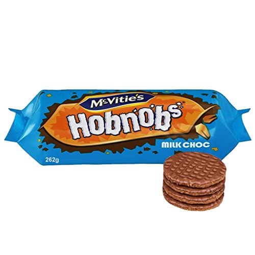 McVitie's Milk Chocolate Hobnobs 262g Pack of 6 for Snack Lovers